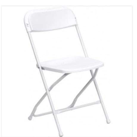 White Folding Chairs Bundles of 10